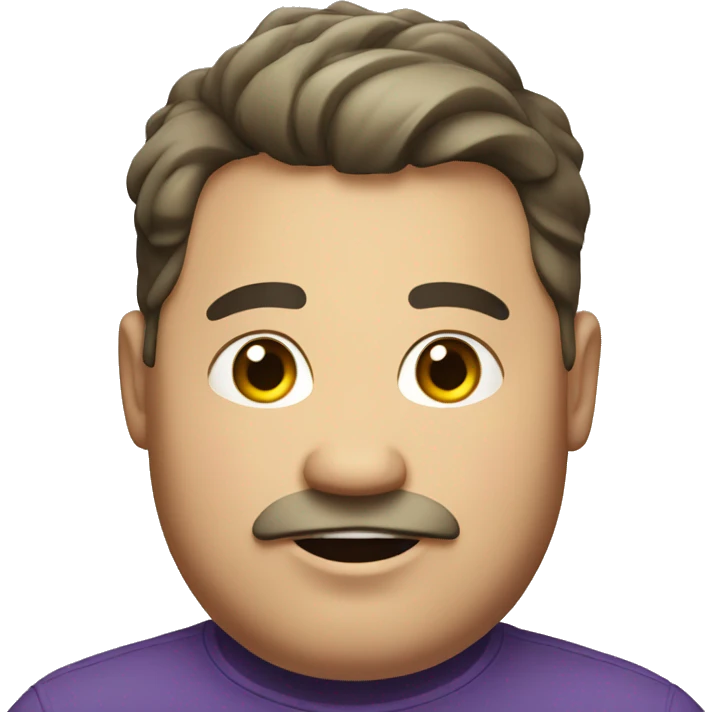 Fat gay guy emoji