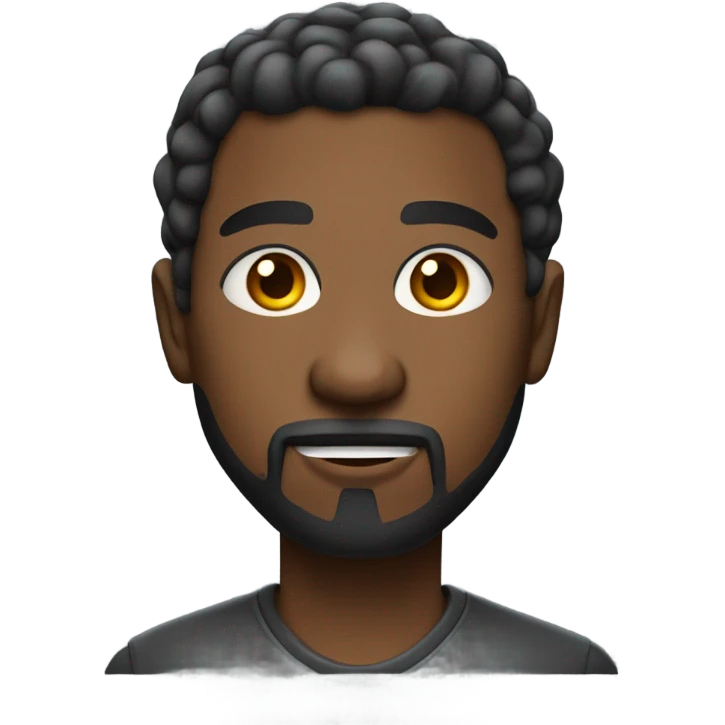 Skinny black dude with goatee playing video game  emoji