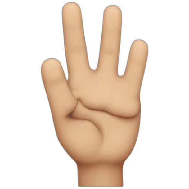 Third finger palestine emoji