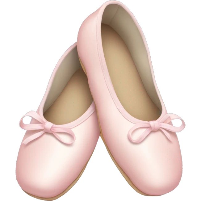 Pale pink ballet shoes emoji