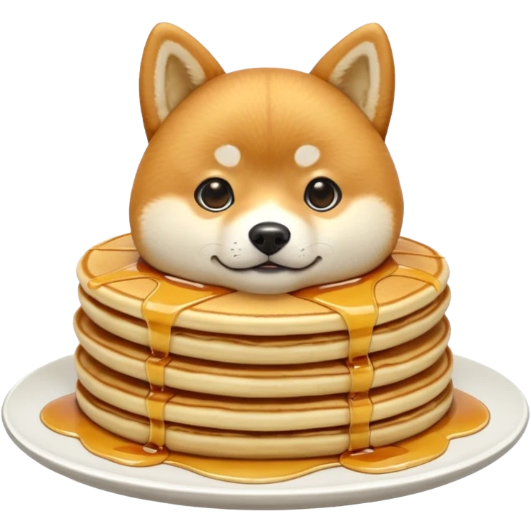 Shiba Jasper pancakes  emoji