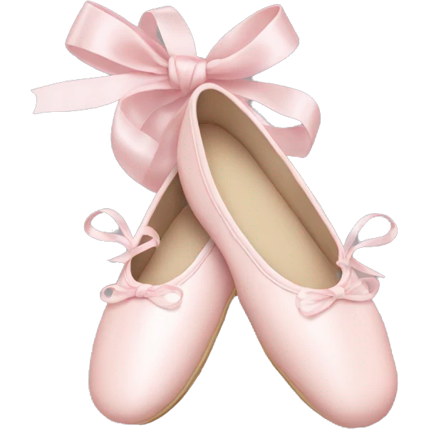 Pale pink ballet shoes emoji