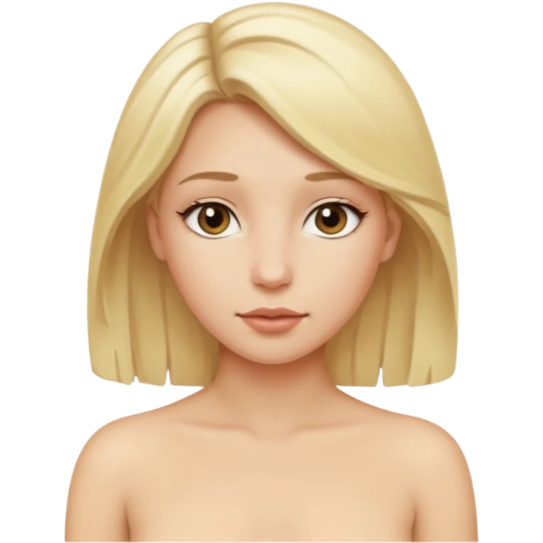 Blonde big butt naked emoji