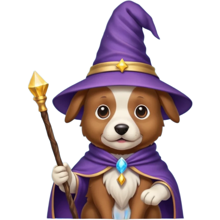 Dog wizard emoji