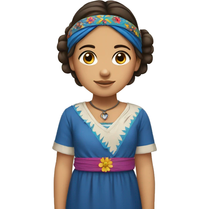 Métis girl with headbands emoji