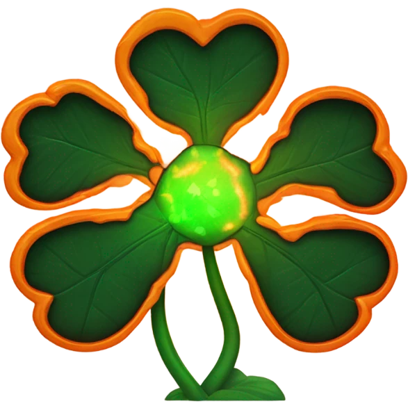Lava clover emoji