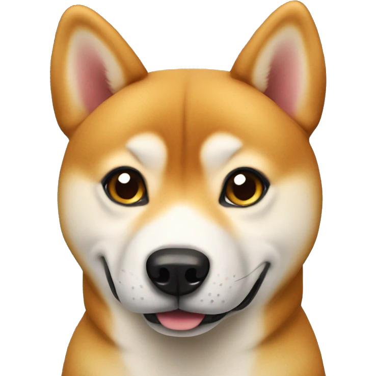 shiba inu looking at viewer emoji