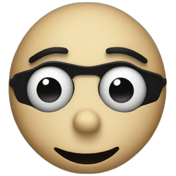 the puppet closes its eyes emoji