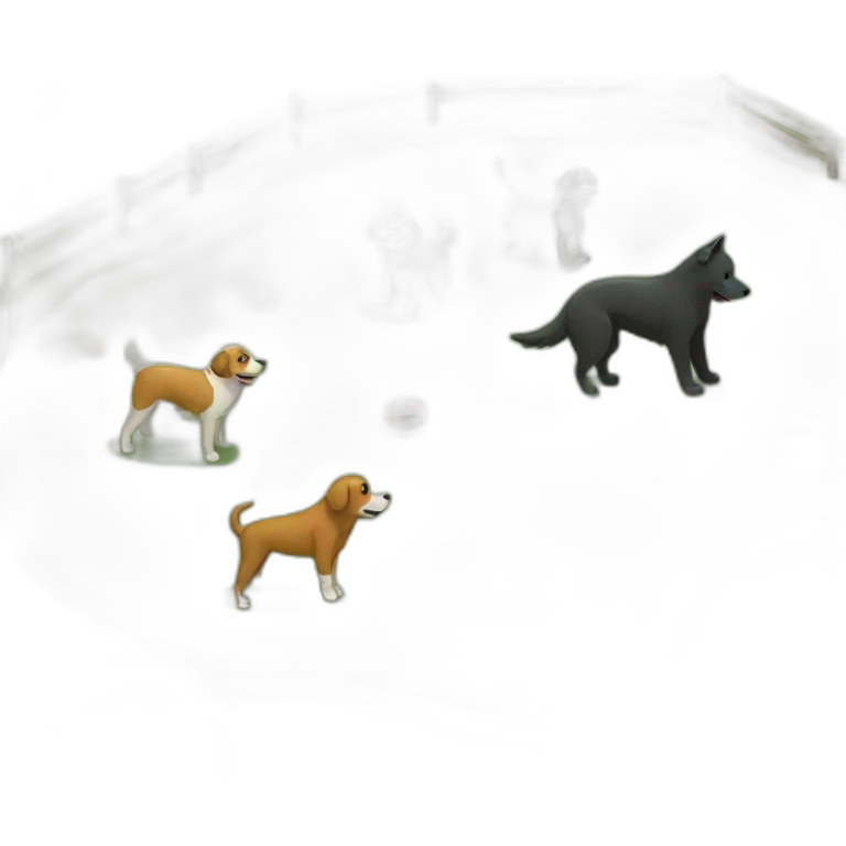 Dog park  emoji