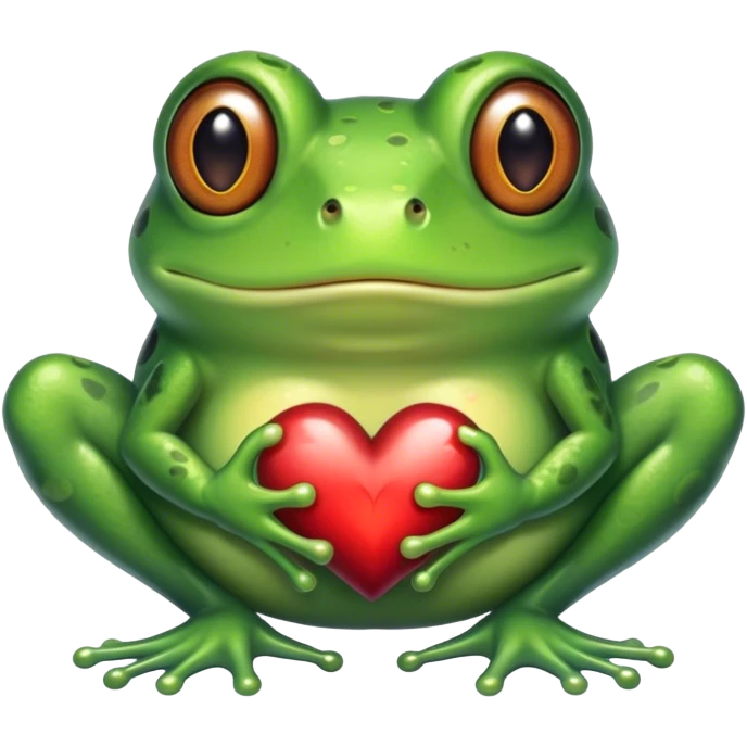 Frog heart emoji