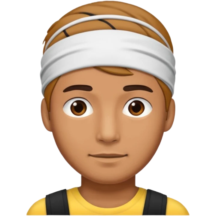 necesito una cara de un hombre con una vincha emoji