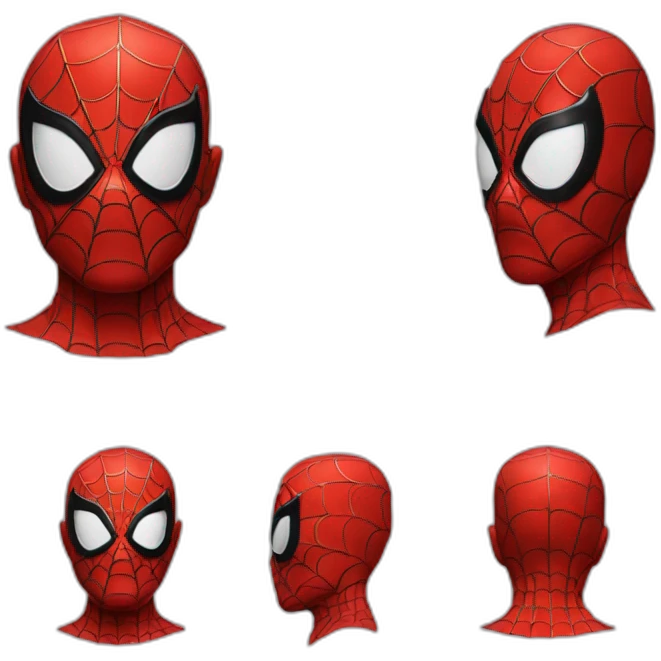 Spider-man red mask emoji