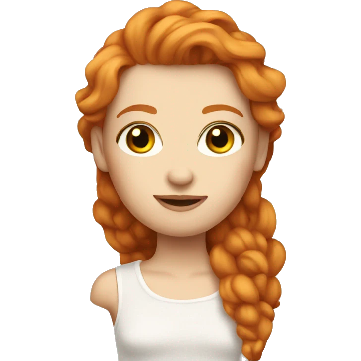 Ginger top model emoji