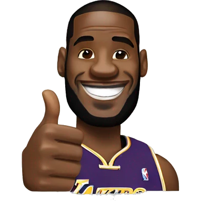 lebron james thumbs up emoji