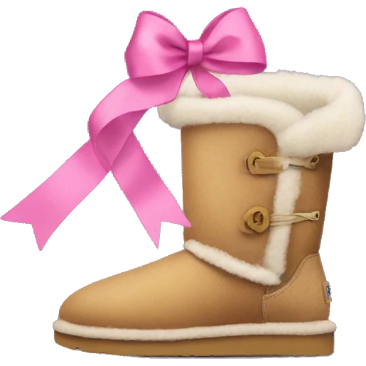 Uggs with ribbon emoji