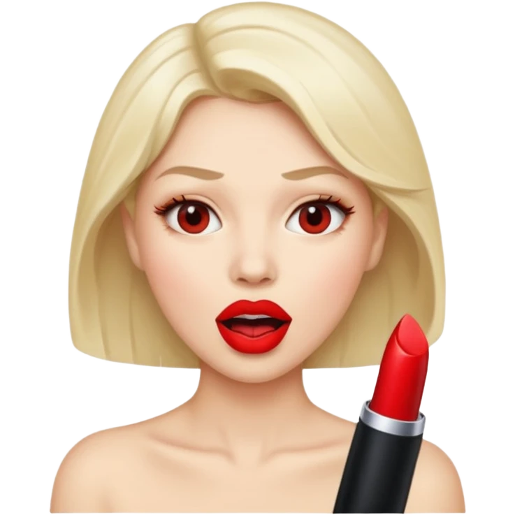 Hungry woman’s mouth emoji