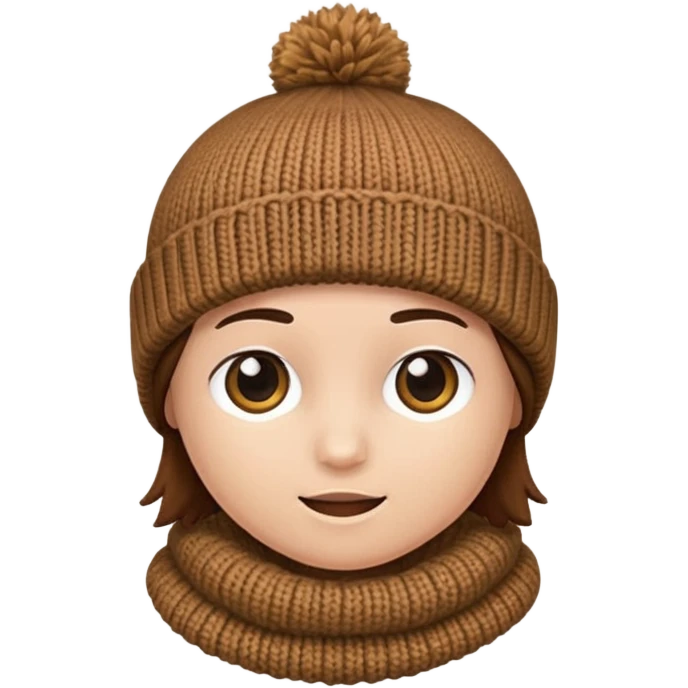 brown beanie emoji