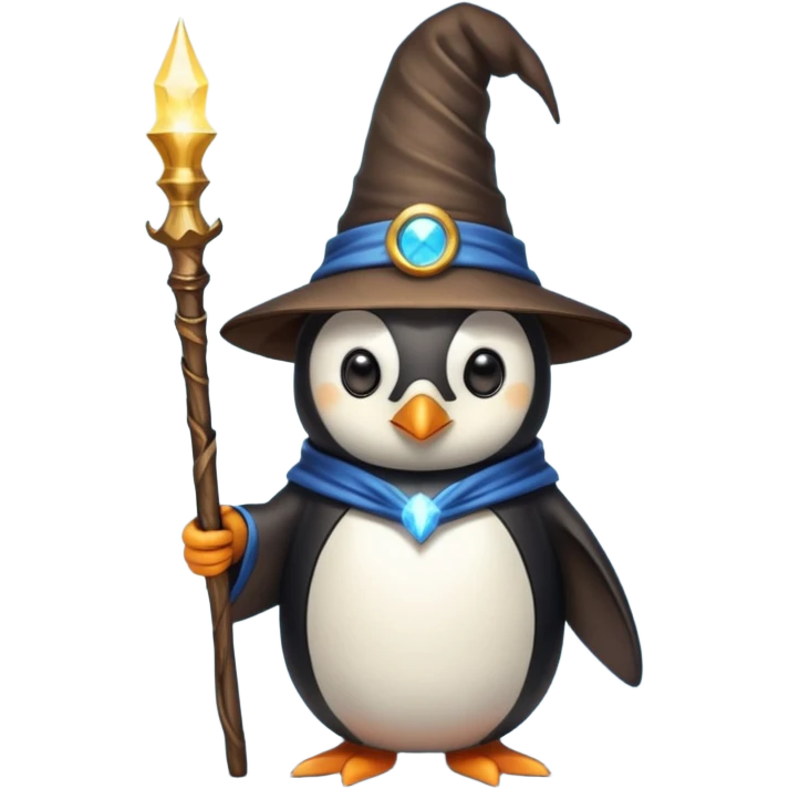Penguin Wizard emoji