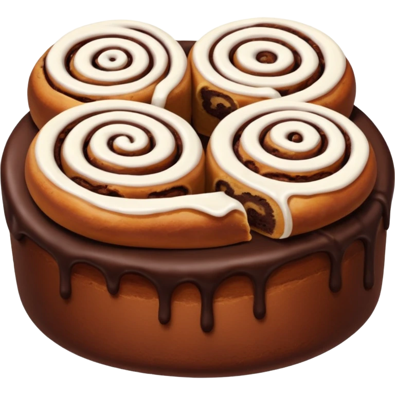 синабоны из шоколадного теста emoji