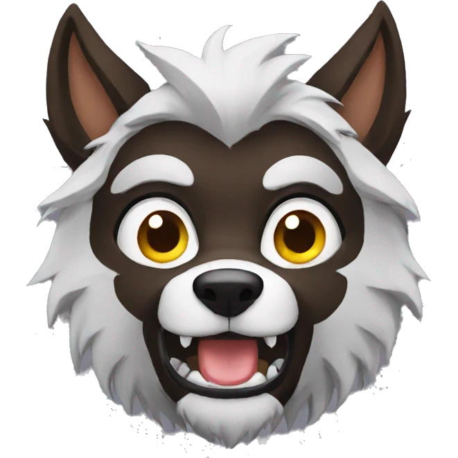 Werewolf cute emoji