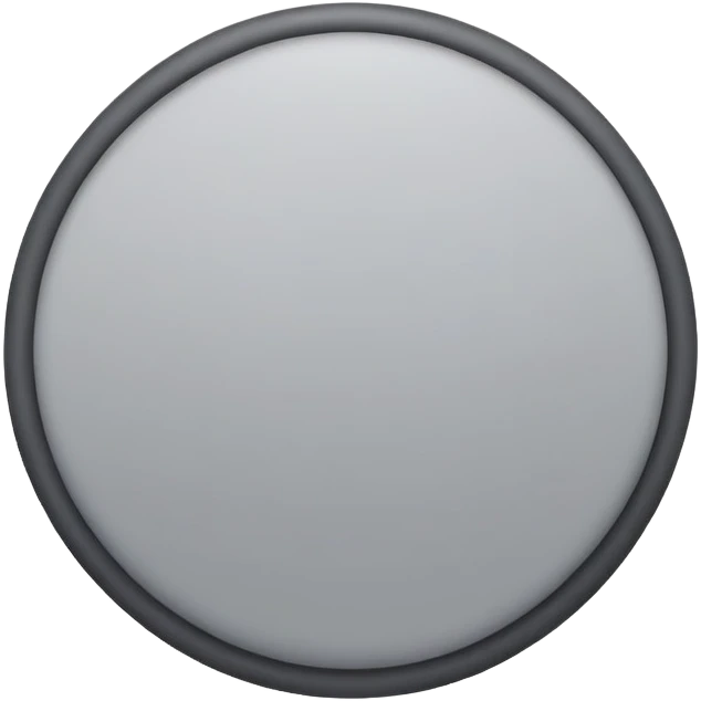 normal gray circle, simple, medium gray emoji