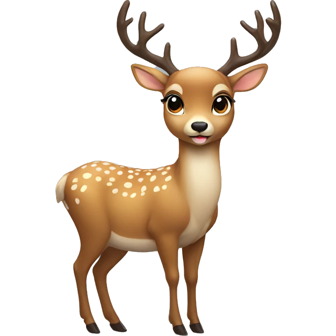 New Year's deer emoji