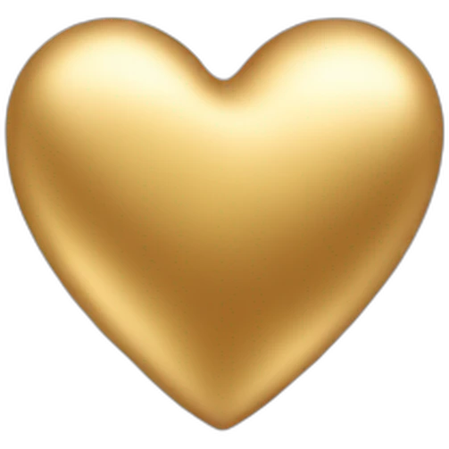 Gold heart emoji