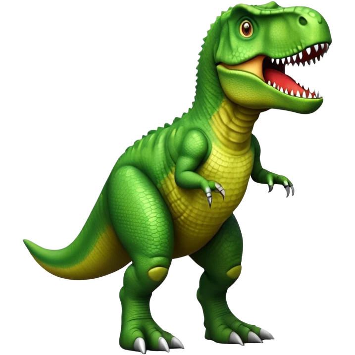 green t-rex dinosaur emoji
