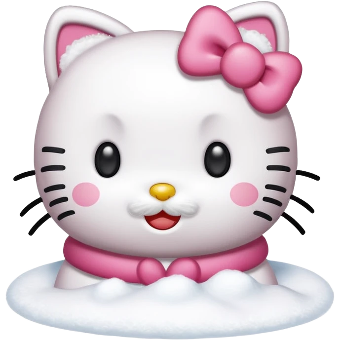 hello kitty snow emoji