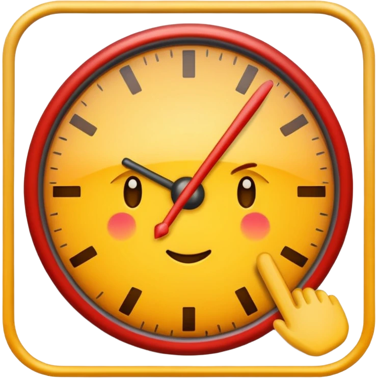 checkmark fading into an hour class emoji emoji