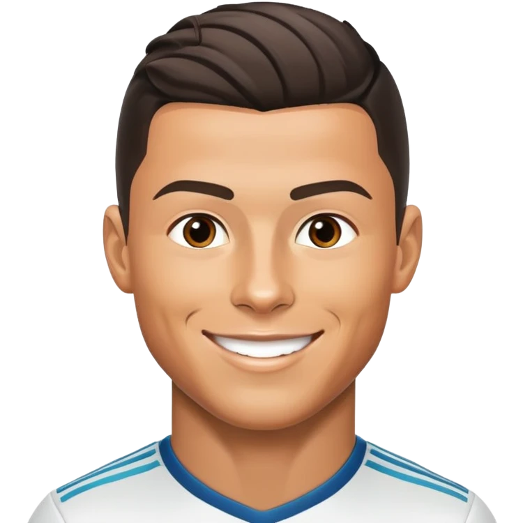 Cristiano Ronaldo, famous soccer player emoji