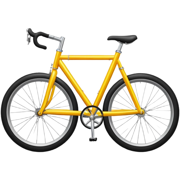 glossy bicycle with reflective frame and shiny wheels emoji