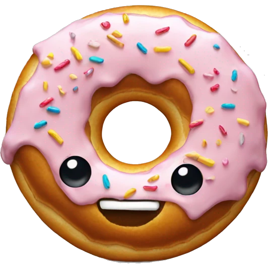 Creamy donut emoji