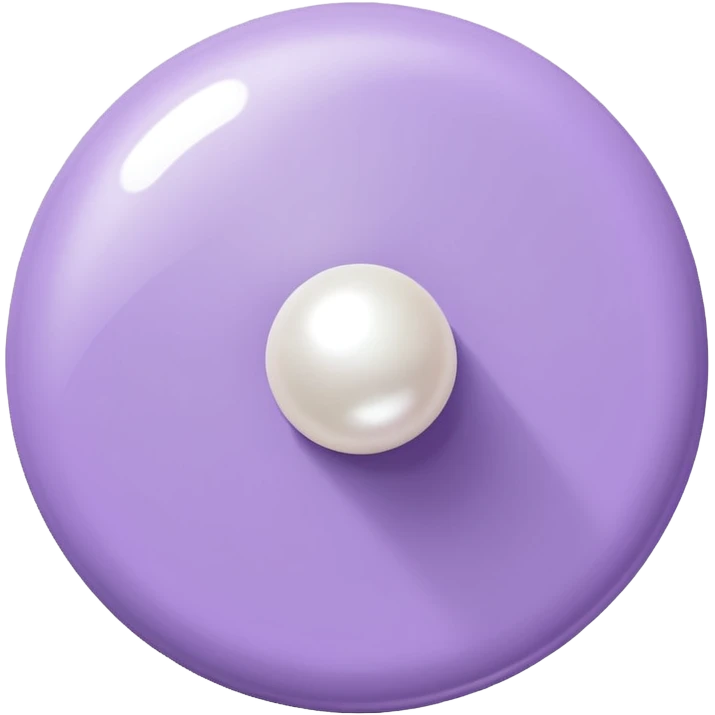 lilac push pin for office wall notes with pearl in the middle emoji