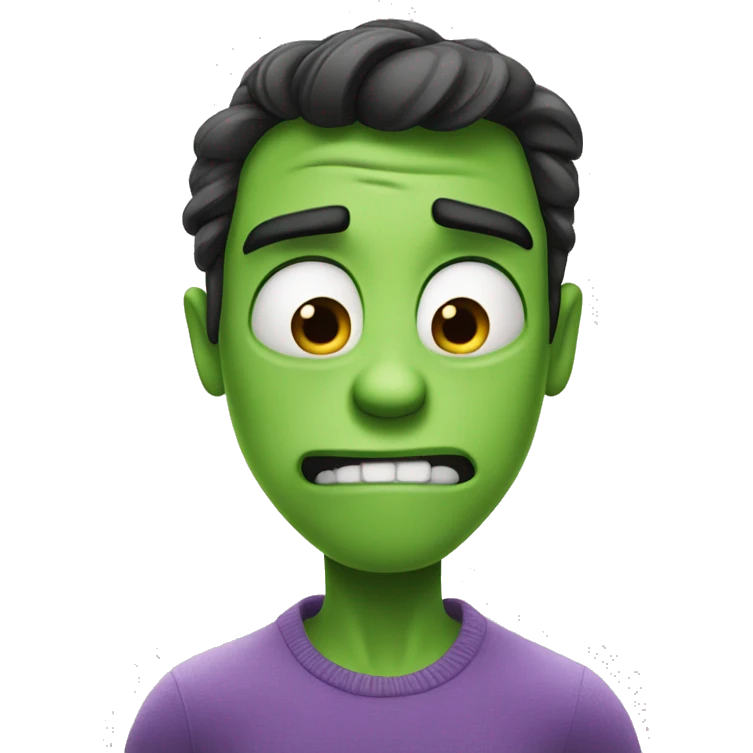 disgust from inside out but the character is a male and he is very cool emoji