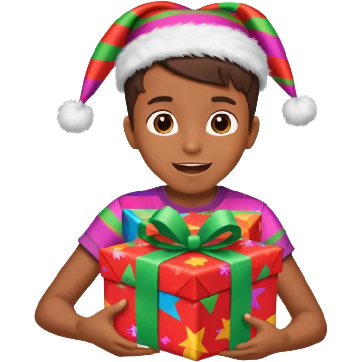 Kid shaking wrapped present






























 emoji