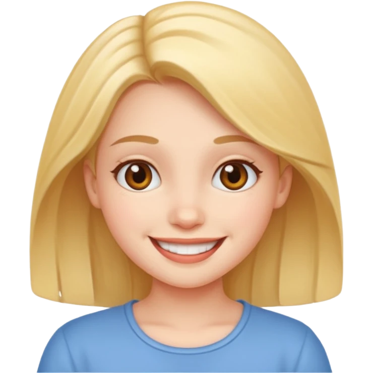 A beautiful asthethic cute girl emoji