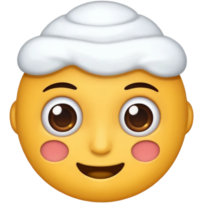 Faccia e panna emoji
