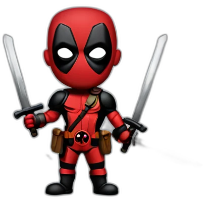 deadpool with swords emoji