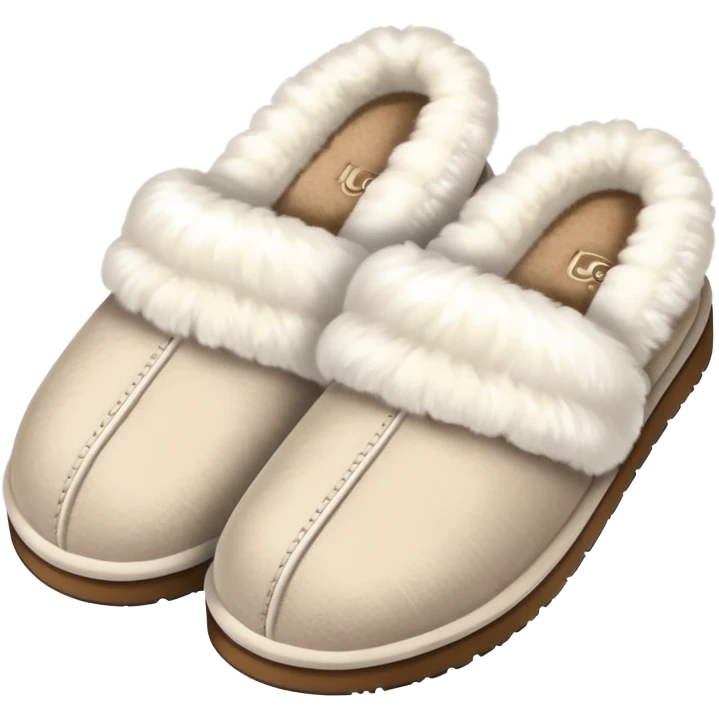 white ugg slippers emoji