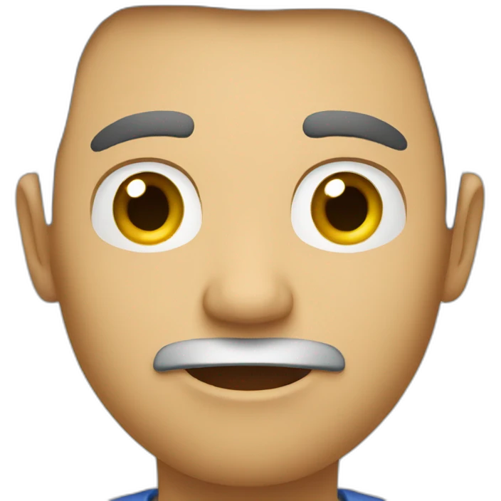 man who have low speed speaking emoji