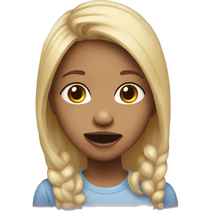 girl with 
cleft lip palate emoji