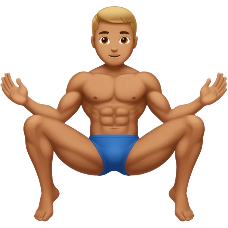 legs spread out emoji