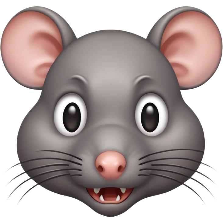Horrified rat emoji