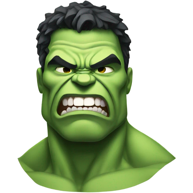 White HULK emoji