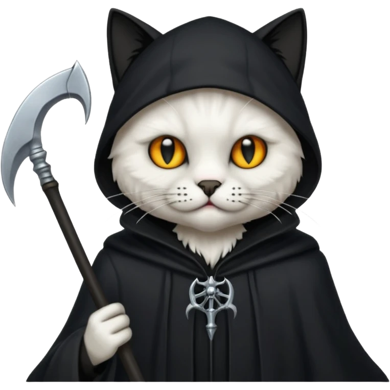 Grim reaper kitty emoji