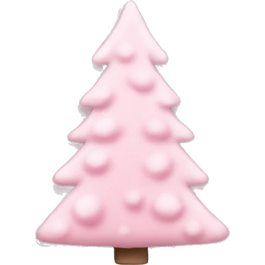 light pink christmas tree emoji