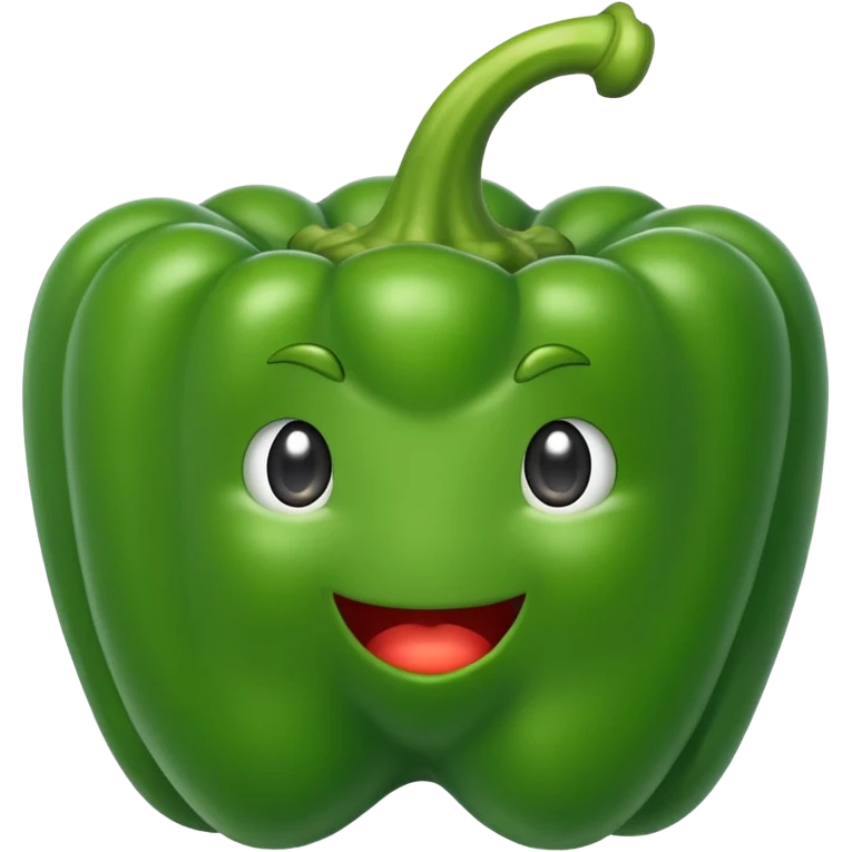 green Bell Pepper
 emoji