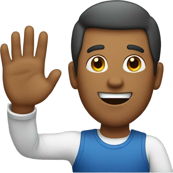 dad waving emoji