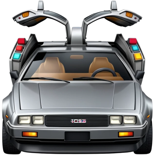 DeLorean time machine car emoji